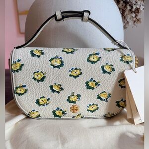 NEW AUTHENTIC TORY BURCH EMERSON PRINTED TOP HANDLE CROSSBODY.